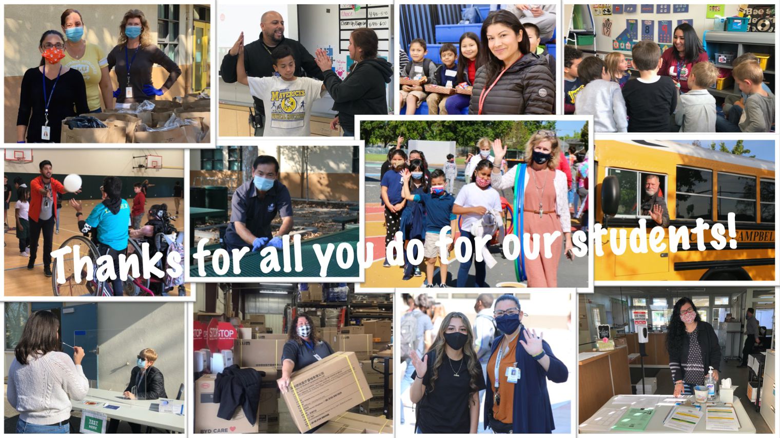 montage of employees doing different jobs