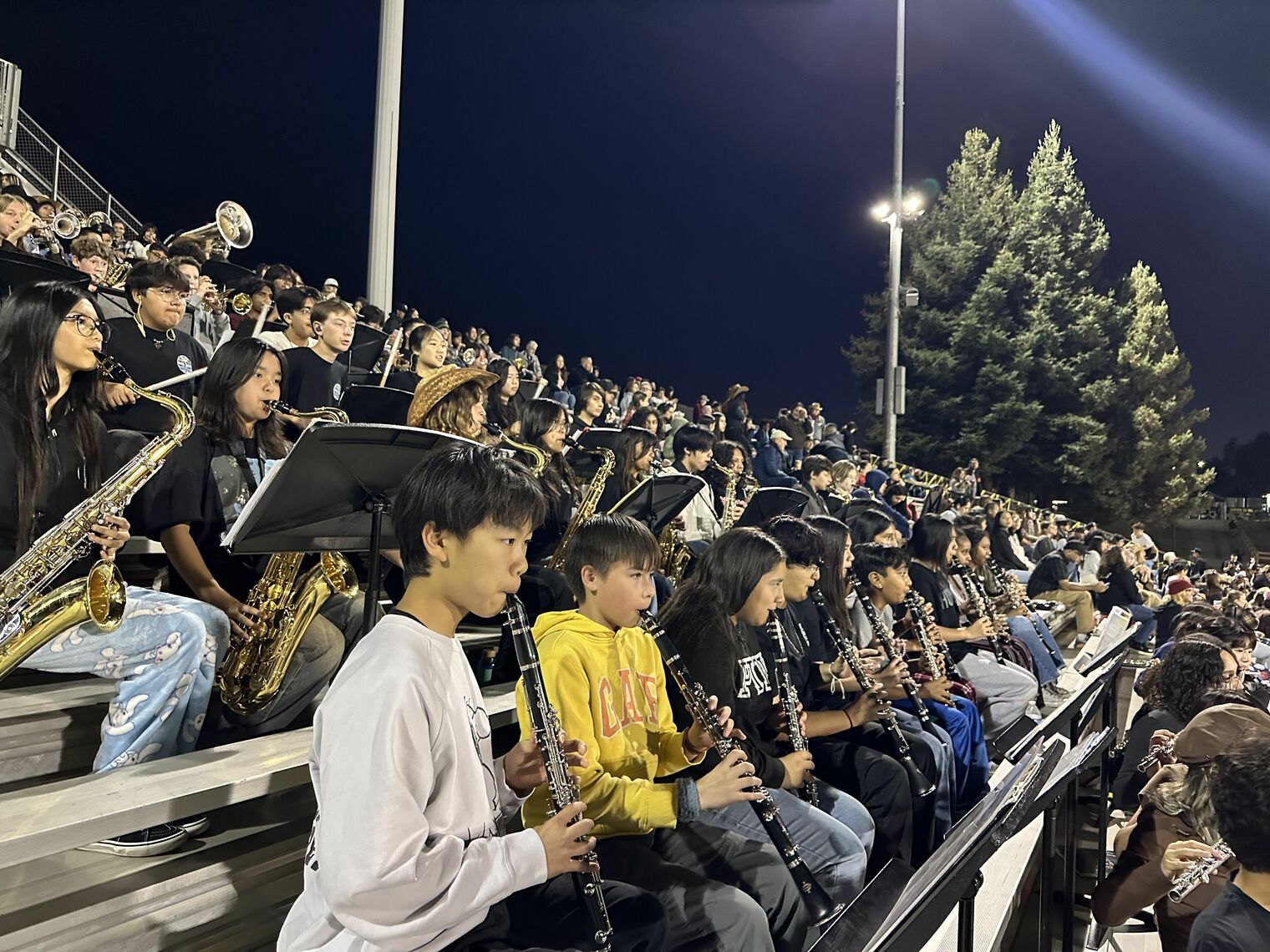 Monroe Band playing in stands at Del Mar