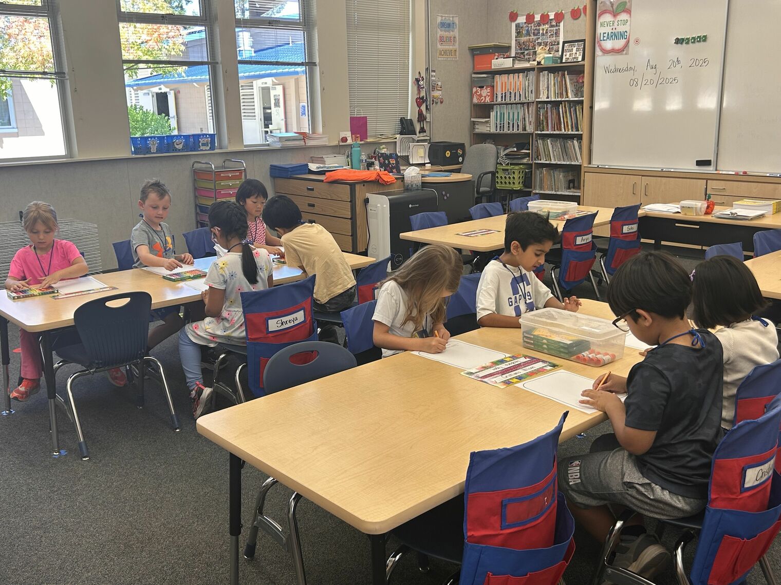 Students in a classroom