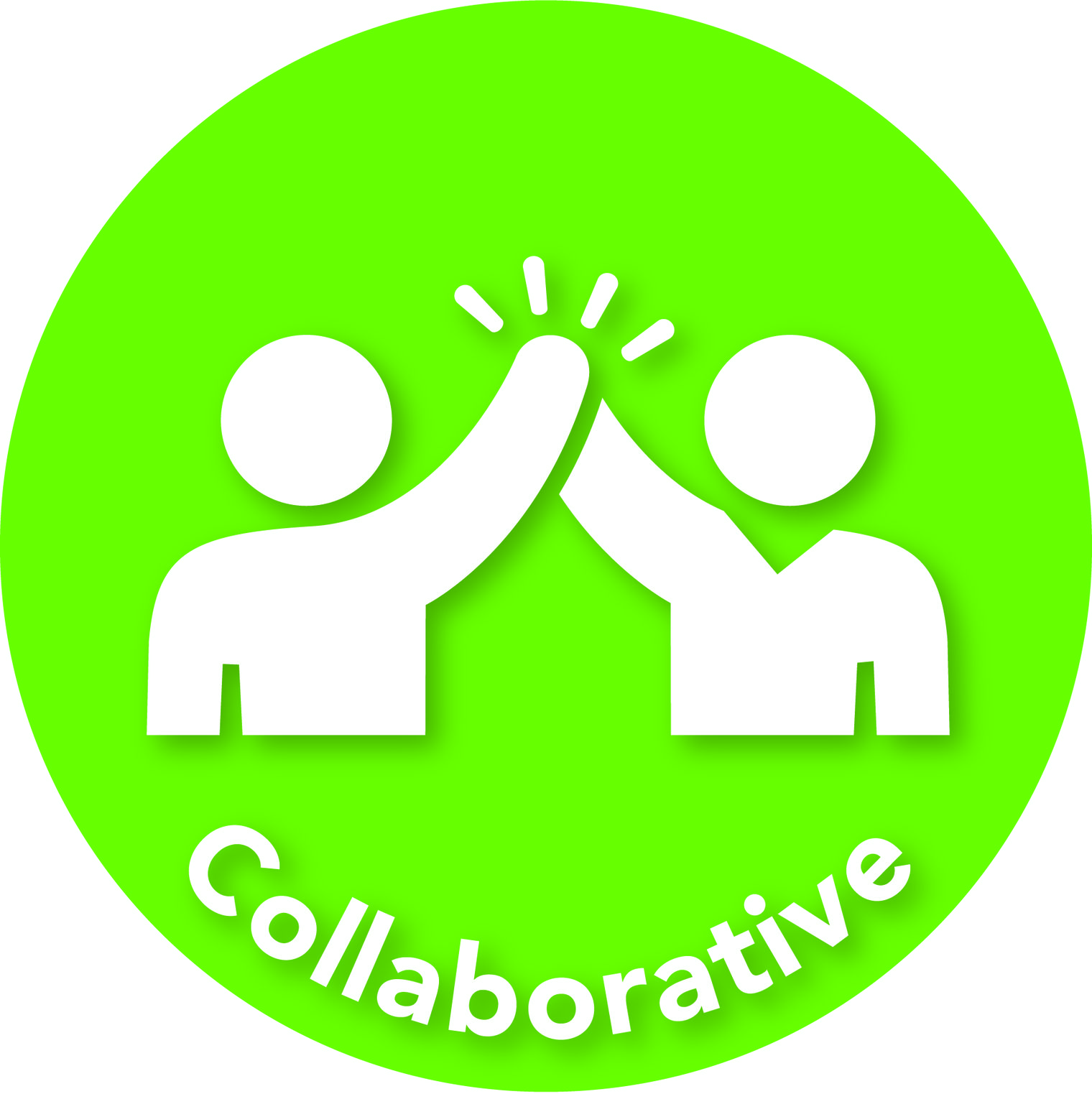 green circle says "collaborative"